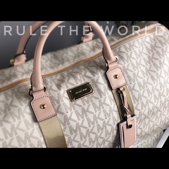 Michael Kors Logo Weekender Travel Duffle Bag - Picture 3 of 8